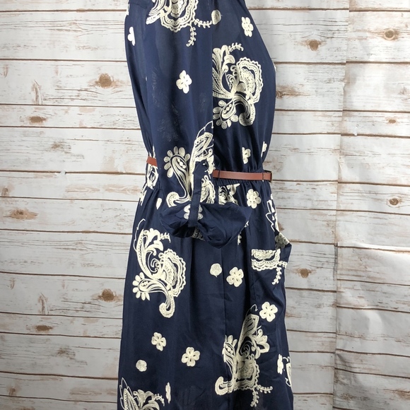 ECI Embroidered Voile Shirt Dress - Picture 6 of 6